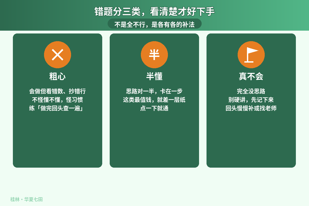 单元测验发下来，比分数更要紧的是和孩子一起"复盘"