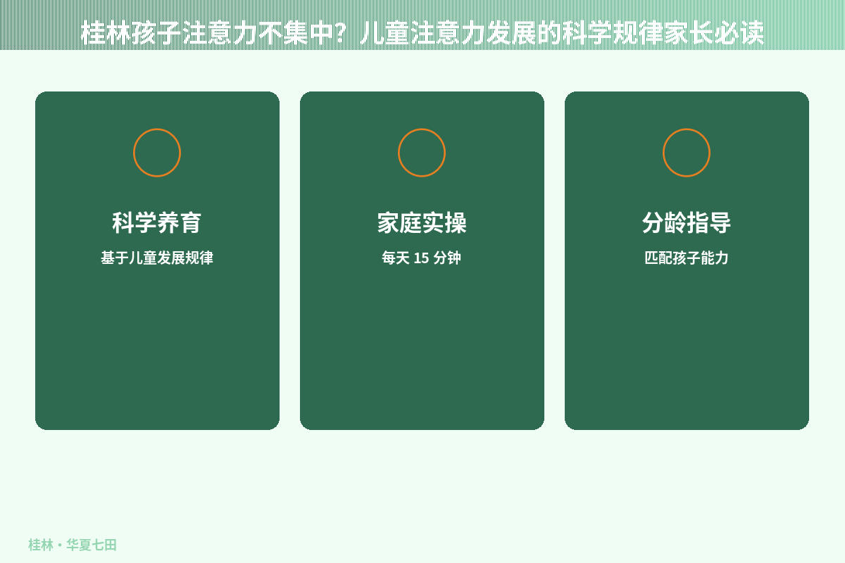桂林孩子注意力不集中？儿童注意力发展的科学规律家长必读