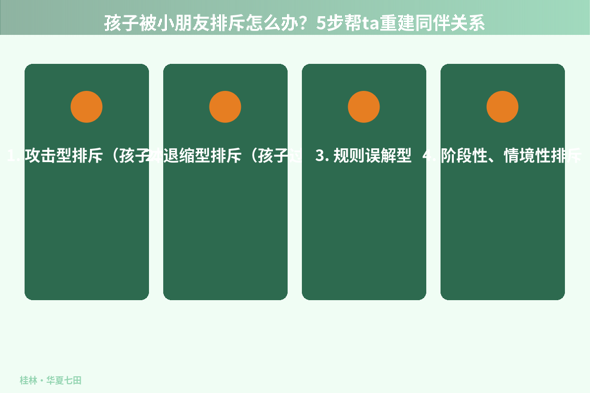 孩子被小朋友排斥怎么办?5步帮ta重建同伴关系