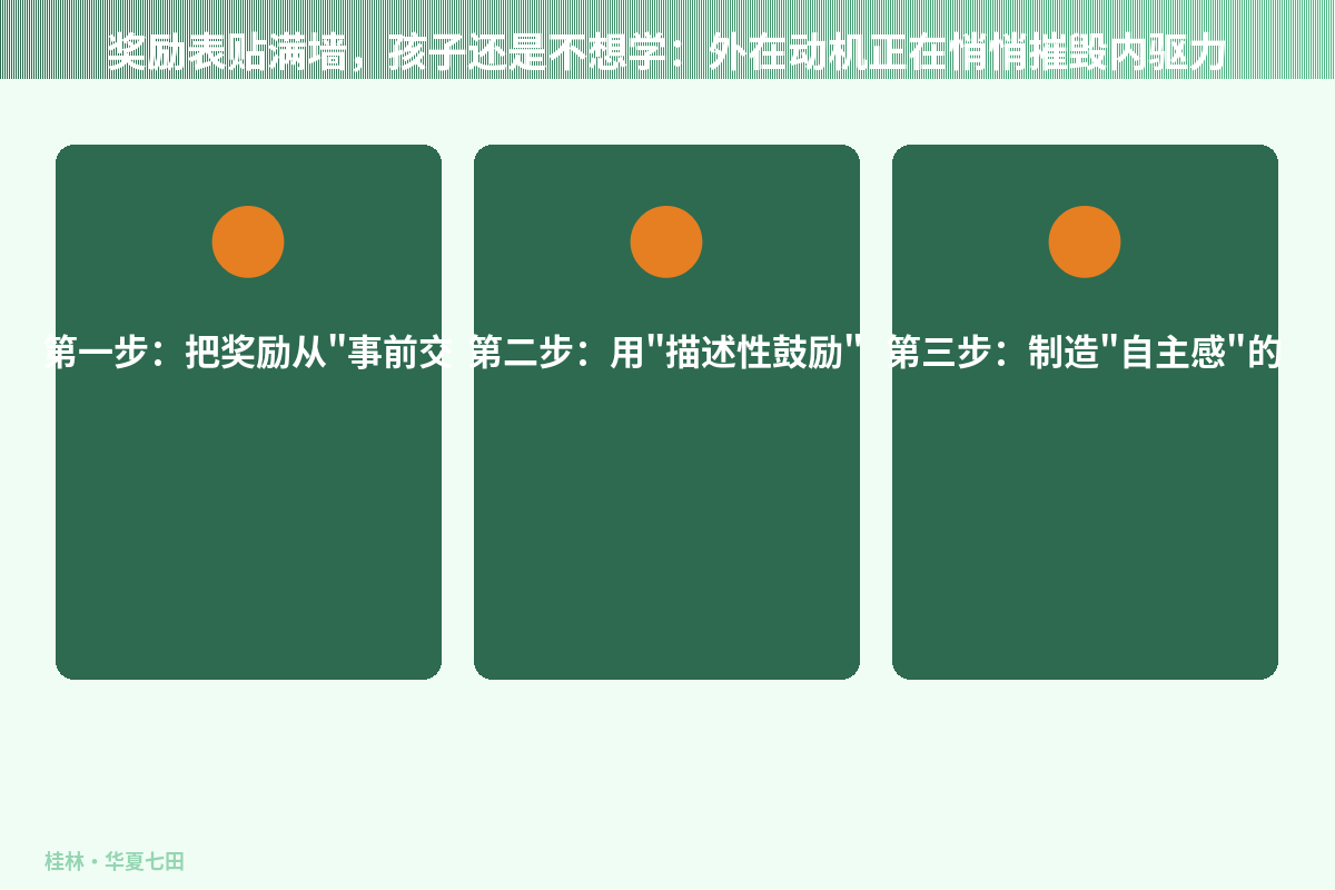 奖励表贴满墙，孩子还是不想学：外在动机正在悄悄摧毁内驱力